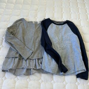 Bundle of two long sleeved shirts